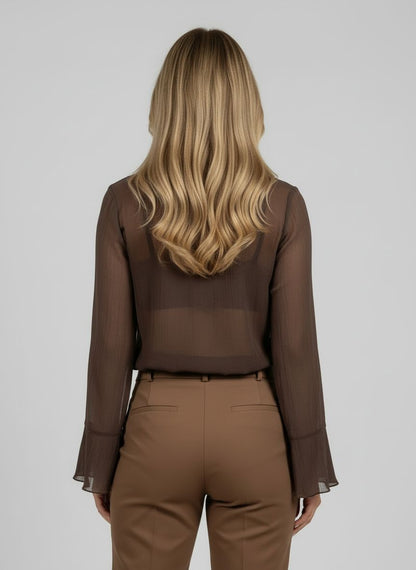 Chic Brown Blouse